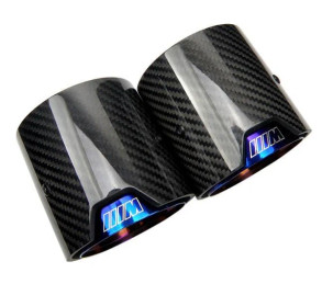 Twenty Two Tuning BMW 2 Series (F22/F23) M235I/M240I Blue M Performance Style Carbon Fibre Exhaust Tips Twenty Two Tuning BMW 2 Series (F22/F23) M235I/M240I Blue M Performance Style Carbon Fibre Exhaust Tips
