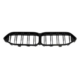 Essentials Gloss Black Slatted Front Grille for BMW 2 Series & M235i (2020+, F44) - AU-BF44FGGB Essentials Gloss Black Slatted Front Grille for BMW 2 Series & M235i (2020+, F44) - AU-BF44FGGB
