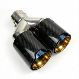 Twenty Two Tuning Dual TTT OEM Carbon Fibre Exhaust Tips (Single) - Compatible with BMW