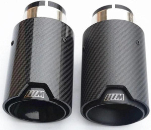 Twenty Two Tuning BMW 3 Series (E90/E91/E92/E93) 335I/335D Black M Performance Style Carbon Fibre Exhaust Tips Twenty Two Tuning BMW 3 Series (E90/E91/E92/E93) 335I/335D Black M Performance Style Carbon Fibre Exhaust Tips