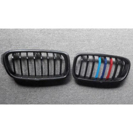 Twenty Two Tuning BMW 3 Series (F30/F31) OEM Style Tri-Colour Carbon Fibre Front Grilles