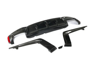 Cvrbonized Carbon Fiber 3-Piece Rear Diffuser - F90 M5 Cvrbonized Carbon Fiber 3-Piece Rear Diffuser - F90 M5