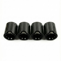 Twenty Two Tuning Carbon Fibre Exhaust Tips - Compatible with BMW M4 (F82/F83)