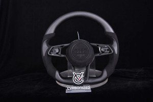 Cvrbonized TTRS/R8 Steering Wheel Cvrbonized TTRS/R8 Steering Wheel