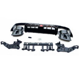 Twenty Two Tuning Mercedes Benz C63 (S205) BRABUS Style Black Rear Diffuser & Exhaust Tips