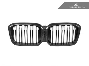 AutoTecknic Dry Carbon Fiber Dual-Slats Front Grille Set  ATK-BM-0621-DS-DC AutoTecknic Dry Carbon Fiber Dual-Slats Front Grille Set  ATK-BM-0621-DS-DC