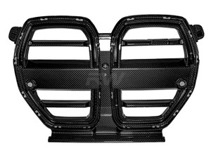 RW Carbon BMW G8X M3/M4 SQ Style Carbon Fiber Grille w/o Traffic Jam Assistant - bmwg8x035-1 RW Carbon BMW G8X M3/M4 SQ Style Carbon Fiber Grille w/o Traffic Jam Assistant - bmwg8x035-1