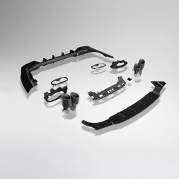 Twenty Two Tuning Mercedes Benz CLA-Class/CLA35/CLA45 (W118/C118) Future Design Style Gloss Black Rear Diffuser and Exhaust Tips