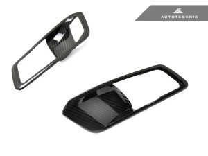 AutoTecknic Dry Carbon Interior Door Handle Trim Set - G80 M3  ATK-BM-0357-G80 AutoTecknic Dry Carbon Interior Door Handle Trim Set - G80 M3  ATK-BM-0357-G80
