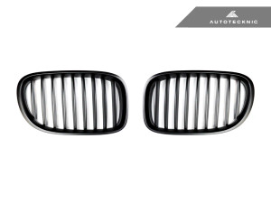 AutoTecknic Stealth Black Front Grille Set - F01/ F02 7-Series LCI  ATK-BM-0177-LCI-MB AutoTecknic Stealth Black Front Grille Set - F01/ F02 7-Series LCI  ATK-BM-0177-LCI-MB