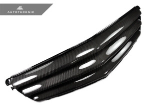 AutoTecknic Replacement Carbon Fiber Front Grille - Mercedes Benz W204 C-Class Sedan (2008-2013) - ATK-MB-0168-CF