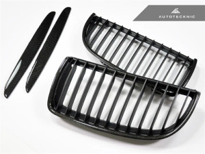 AutoTecknic Carbon Fiber Front Grille Set - E90 Sedan / E91 Wagon | 3 Series - ATK-BM-0064 AutoTecknic Carbon Fiber Front Grille Set - E90 Sedan / E91 Wagon | 3 Series - ATK-BM-0064