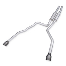 Stainless Works 2021 Ram TRX 6.2L Legend Catback w/ Black Chrome Tips - sswRAM21CBLBC
