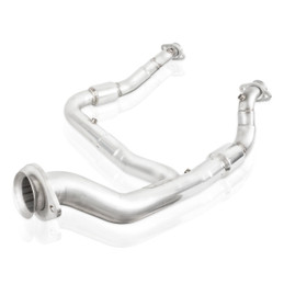 Stainless Works 15-20 F-150 3.5L Downpipe 3in High-Flow Cats Y-Pipe Factory Connection - sswFT16ECODPCAT