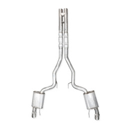 Stainless Works 2024 Mustang GT Catback Dual Tips Legend Sound H-Pipe Factory Connect Exhaust - sswM24CBHFCL