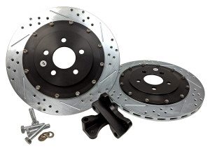 Baer Brakes EradiSpeed+ Rear 2-Piece Performance Brake Rotors, SDZ For 2005-14 Ford Mustang Base, 2005-14 GT, 2007-12 GT500, 2012-13 Boss 302 & 05-14 Saleen w/OE Rear Calipers - 2262019 Baer Brakes EradiSpeed+ Rear 2-Piece Performance Brake Rotors, SDZ For 2005-14 Ford Mustang Base, 2005-14 GT, 2007-12 GT500, 2012-13 Boss 302 & 05-14 Saleen w/OE Rear Calipers - 2262019