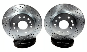 Baer Brakes Claw Performance Rotors, Rear For 04-07 Cadillac CTS-V, 06-08 STS w/HD Brakes J56 Package, 09-11 STS 6-Lug Hub - 55146-020