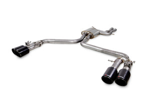 Scorpion Exhaust Predator Half System For Audi B8 S4 Valved Carbon Tips - SAU101CF