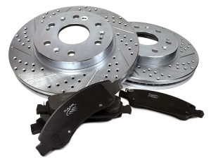 Baer Brakes Claw Rotor and Pad Combo Kit, Front For Various 07-18 Jeep Wrangler JK - 53040-1273