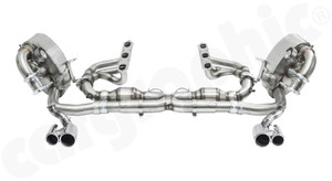 CARGRAPHIC Cylinder-Head Back Sport Exhaust System w/Manifold Set, 2x 200CPSI Catalytic Converters & Valved Sport Rear Silencer Set w/2x 89/76mm Round Tailpipes For Porsche 996.2 Carrera 4S 3.6L - PERP9636C4SKITXFLAP CARGRAPHIC Cylinder-Head Back Sport Exhaust System w/Manifold Set, 2x 200CPSI Catalytic Converters & Valved Sport Rear Silencer Set w/2x 89/76mm Round Tailpipes For Porsche 996.2 Carrera 4S 3.6L - PERP9636C4SKITXFLAP