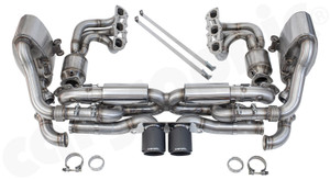 CARGRAPHIC GT3-Look Cylinder-Back Valved Sport Exhaust System (SOUND / SUPER SOUND Version) For Porsche 991.1 Carrera 2 / 4 3.4L & 2S / 4S / GTS 3.8L - PERP91KITXGT3