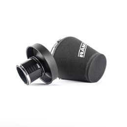 Ramair 70mm (2.75inch) ID Neck Large Cone Air Filter with Velocity Stack and Coupling  CC-195-VS-70-BK-KIT