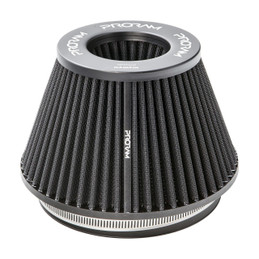 Ramair Pleated Universal Medium Cone Air Filter Intake Velocity Stack 76mm (3inch) OD  PR-CC-194-VS-76-BK