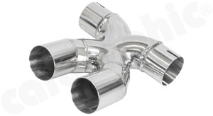 CARGRAPHIC X-PIPE Tailpipe Carrier (X-Pipe Construction w/o Tailpipe Trims) For Porsche 987 / 981 Boxster / Cayman - PERERXP8781100 CARGRAPHIC X-PIPE Tailpipe Carrier (X-Pipe Construction w/o Tailpipe Trims) For Porsche 987 / 981 Boxster / Cayman - PERERXP8781100