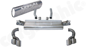 CARGRAPHIC Sport Rear Silencer (SUPER SOUND Version) For Porsche 957 Cayenne 3.6L V6 - CARP57ETS