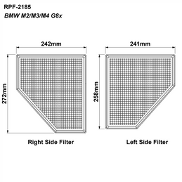 Ramair Performance Foam Replacement Air Filters for BMW M2 M3 M4 3.0T S58 RPF-2185 Ramair Performance Foam Replacement Air Filters for BMW M2 M3 M4 3.0T S58 RPF-2185
