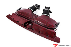 Unitronic Carbon Fiber Intake & Turbo Inlets - Red Carbon Kevlar For Audi RS6/RS7 C8  UH033-INA