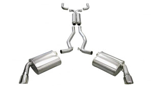 Corsa Sport / Cat-Back 4.0 in Single Tips | 2010-15 Camaro SS w.o GFX Coupe Auto cor14952
