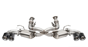 Corsa 2020-2025 Chevrolet Corvette C8 RWD 3in Valved Cat-Back w/ 4.5in Carbon Fiber Polished Tips cor21100CF