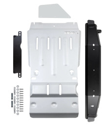 RIVAL Aluminum Transmission Catalytic Converter Skid Plate Toyota Tacoma 3Gen 4WD 2016-2023 Compatible with TRD Skid Plate - rll2333.9541.2.6