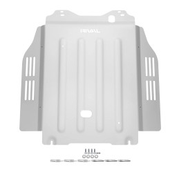 RIVAL Aluminum Transmission Catalytic Converter Skid Plate 2024-2025 Toyota Tacoma 4Gen Hybrid Compatible With TRD* | 2024-2025 Toyota Land Cruiser Hybrid | 2025 Toyota 4Runner 6Gen Hybrid - rll2333.9569.2.6