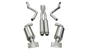 Corsa Xtreme / 2.75 in Cat-Back GTX Tips | 2008-2010 Challenger SRT 6.1L cor14438