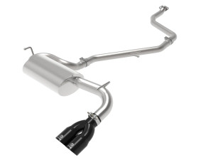 aFe Takeda 2 IN to 2-1/2 IN 304 Stainless Steel Cat-Back Exhaust System w/Black Tip for Lexus CT200h 11-17 L4-1.8L - afe49-36047-B