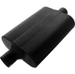 Flowmaster Super 44 Series Chambered Muffler Super 44 - 2.25 Center In / 2.25 Center Out - Aggressive Sound - 942445