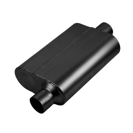 Flowmaster Super 44 Series Chambered Muffler Super 44 Series Stainless Steel - 2.50 Offset In / 2.50 Center Out - Aggressive Sound  - 842546