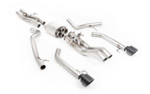 MILLTEK Valved Cat Back System with GT-135 Cerakote Black Tips FOR FORD F-150 RAPTOR R - SSXFD531