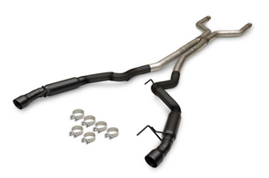 Flowmaster Outlaw Cat-Back Exhaust System Fits 2024-2026 Ford Mustang GT 5.0-liter, Outlaw Cat-Back 3.0-inch Stainless Steel Exhaust System, 4.0-inch Dual Black Tips - 818161