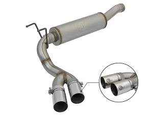 aFe Rebel Series 3-1/2 IN 409 Stainless Steel Cat-Back Exhaust System for  RAM 2500/3500 14-18 V8-6.4L HEMI  afe49-42057-P