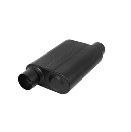 Flowmaster Super 44 Series Chambered Muffler Super 44 Series Stainless Steel - 3.00 Offset In / 3.00 Offset Out - Aggressive Sound - 843048