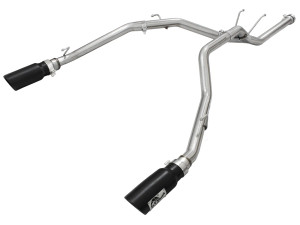 aFe Large Bore-HD 2-1/2 IN 409 Stainless Steel DPF-Back Exhaust System for RAM 1500 EcoDiesel 14-18 V6-3.0L (td)  afe49-42041-B