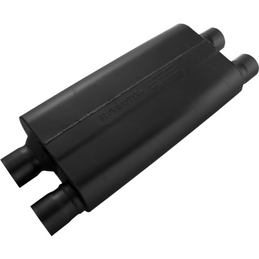 Flowmaster 80 Series Chambered Muffler 80 Series Crossflow - 2.50 Dual In / 2.50 Dual Out - Aggressive Sound - 42582
