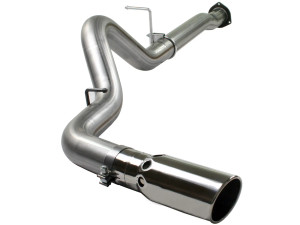 aFe Large Bore-HD 4 IN 409 Stainless Steel DPF-Back Exhaust System for GM Diesel Trucks 07.5-10 V8-6.6L (td) LMM  afe49-44004