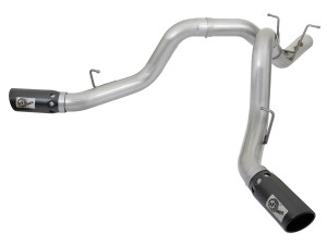 aFe ATLAS 4 IN Aluminized Steel DPF-Back Exhaust System for GM Diesel Trucks 17-19 V8-6.6L (td) L5P afe49-04086-B