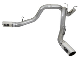 aFe Large Bore-HD 4 IN 409 Stainless Steel DPF-Back Exhaust System for GM Diesel Trucks 17-19 V8-6.6L (td) L5P afe49-44086-P