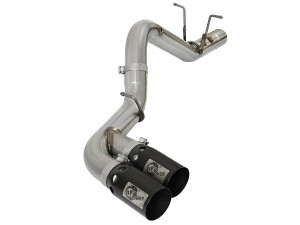 aFe Rebel XD Series 4 IN 409 Stainless Steel DPF-Back Exhaust System for GM Diesel Trucks 17-19 V8-6.6L (td) L5P afe49-44089-B