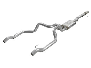 aFe Vulcan Series 304 Stainless Steel Cat-Back Exhaust System w/o Tip for  GM Silverado/Sierra 1500 19-25 V8-6.2L afe49-34101